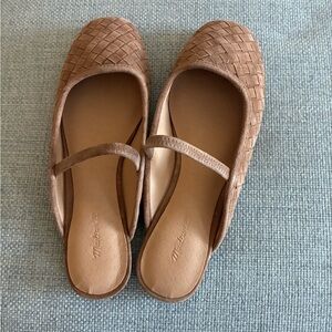 Madewell Greta Suede Woven Ballet Flats NEW